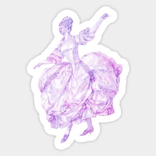 Rococo dancer Sticker